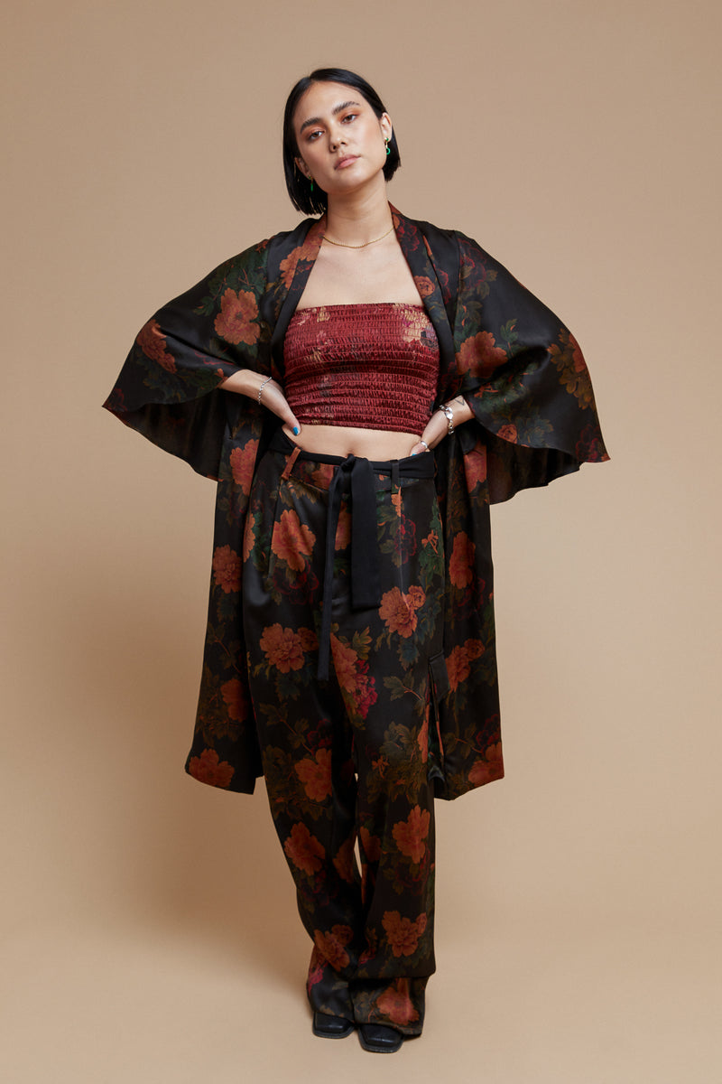 Black Dahlia Kimono