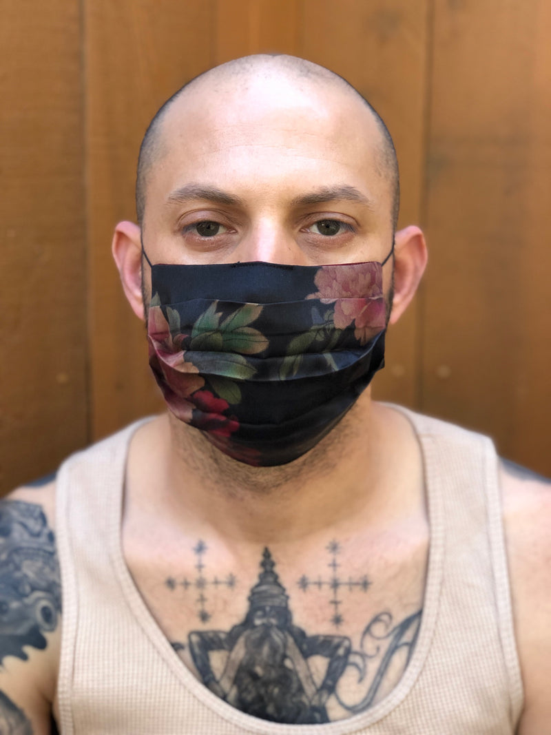 Black Dahlia Reversible Facemask
