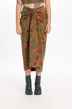 Nani Draped Midi Skirt
