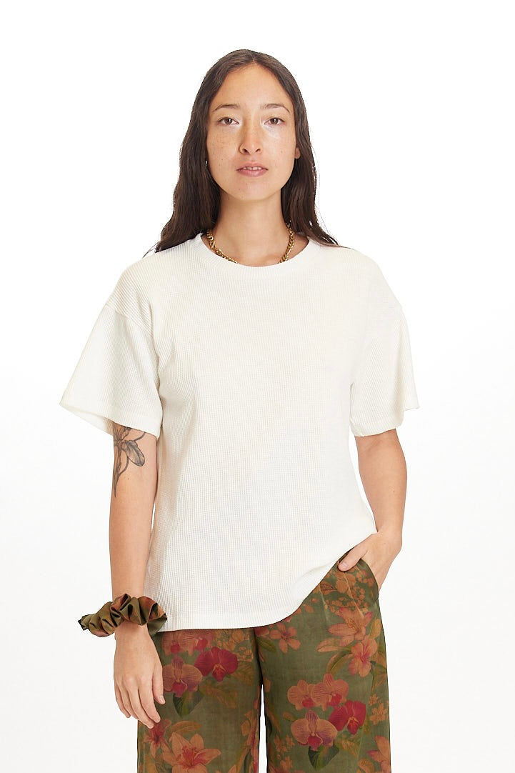 Natural Organic Hemp/Cotton Waffle T-Shirt