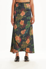 Black Dahlia Floor-length Wrap Skirt