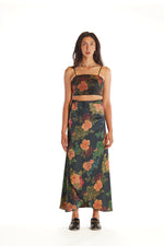 Black Dahlia Floor-length Wrap Skirt
