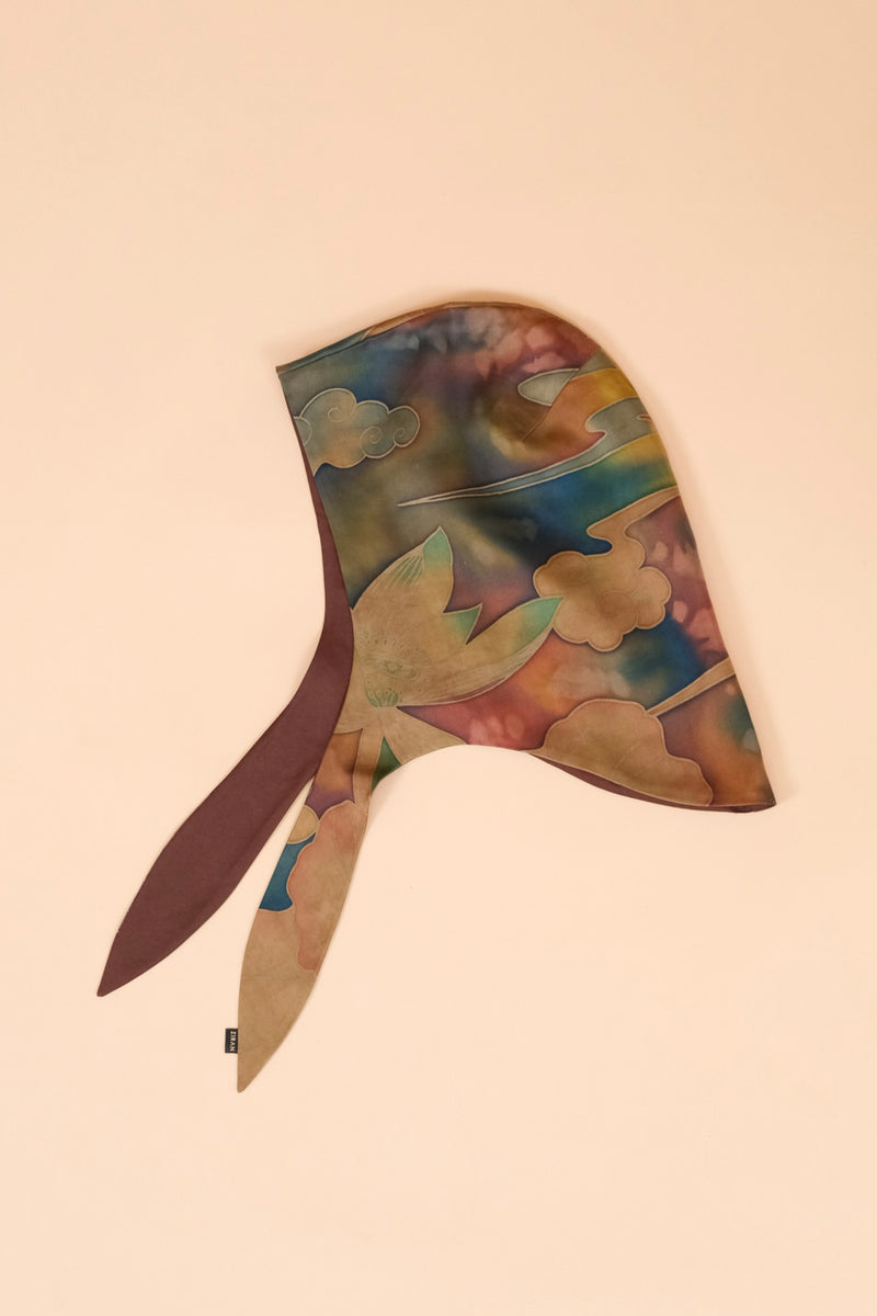 Handpainted Trip + Rust Reversible Balaclava