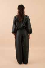 Obsidian Belted Trouser