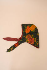 Quilted Midnight Peony + Rust Balaclava