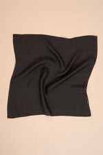 Black + Brown Raffia Bandana