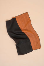 Black + Brown Raffia Bandana