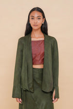 Emerald Snake Deep Plunge Top