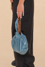 Azure + Jasmine Reversible Knot Bag