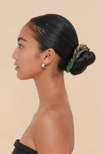 Midnight Peony Scrunchie