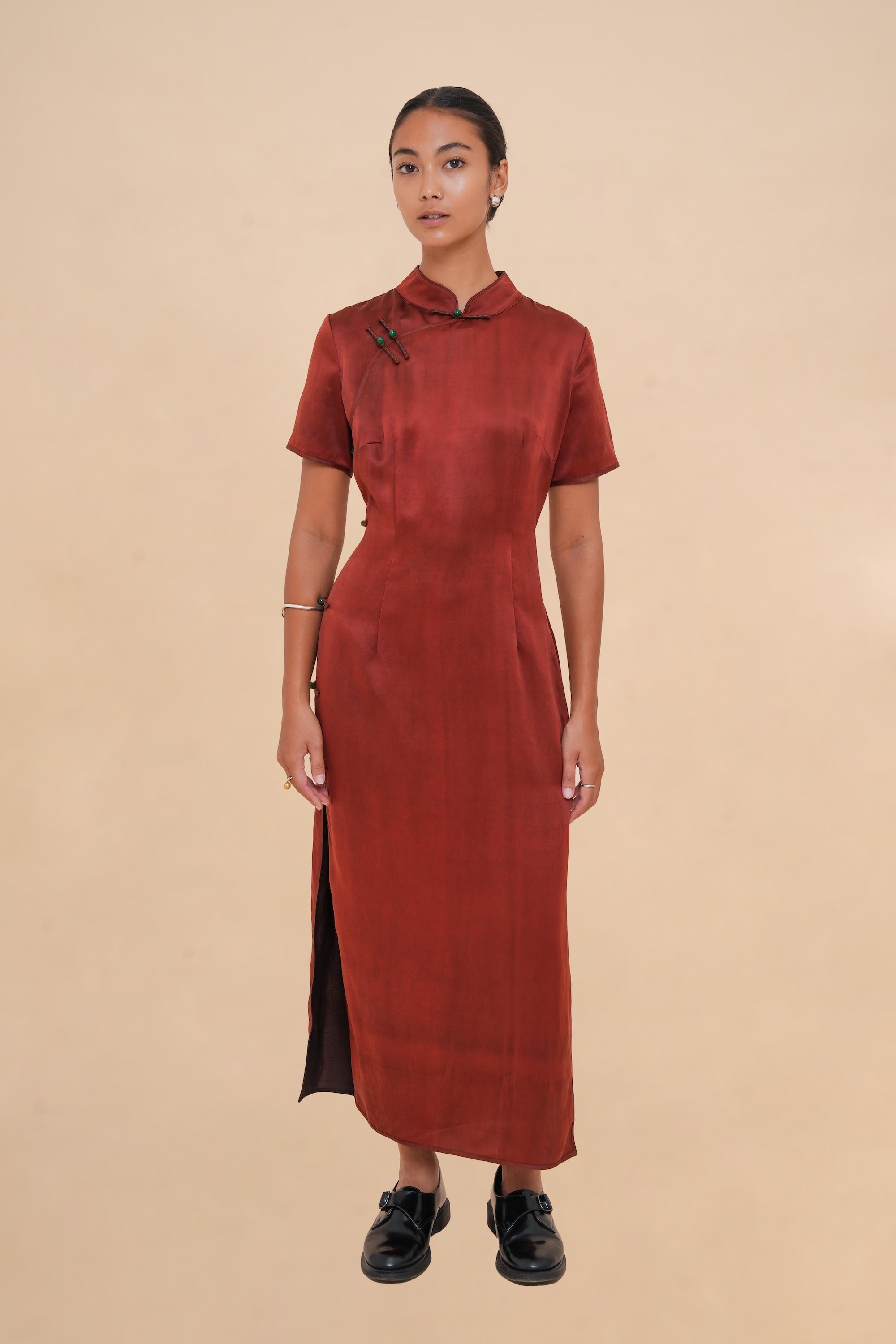 Ruby Qi Pao Dress – Ziran Ruby Qi Pao Dress – Ziran