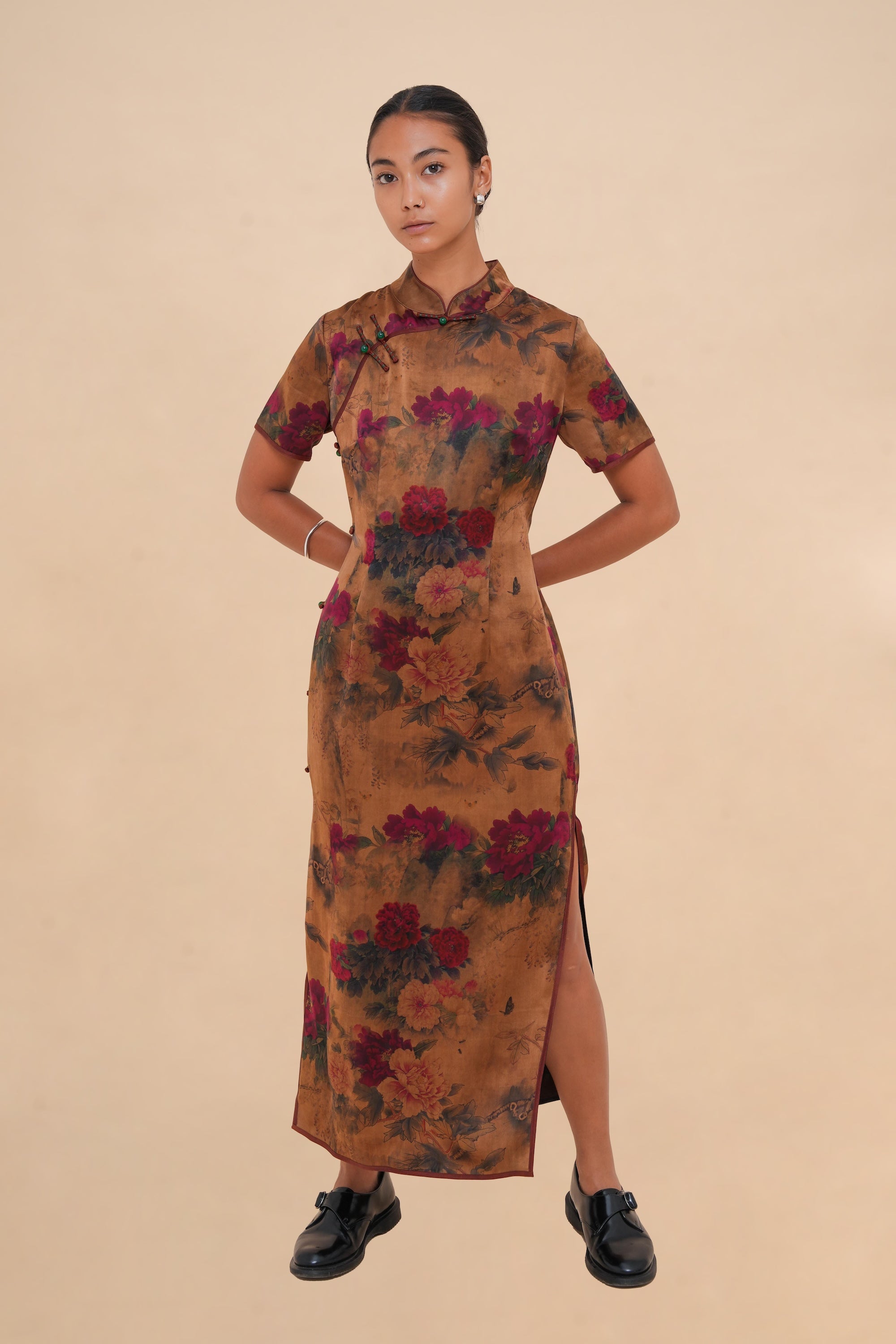 Jasmine Qi Pao Dress – Ziran Jasmine Qi Pao Dress – Ziran