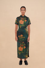 Jade Dahlia Qi Pao Dress