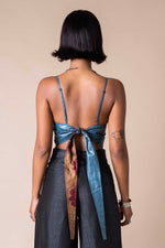 Azure + Jasmine Reversible Tie Back Top