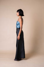 Obsidian Floor-length Wrap Skirt