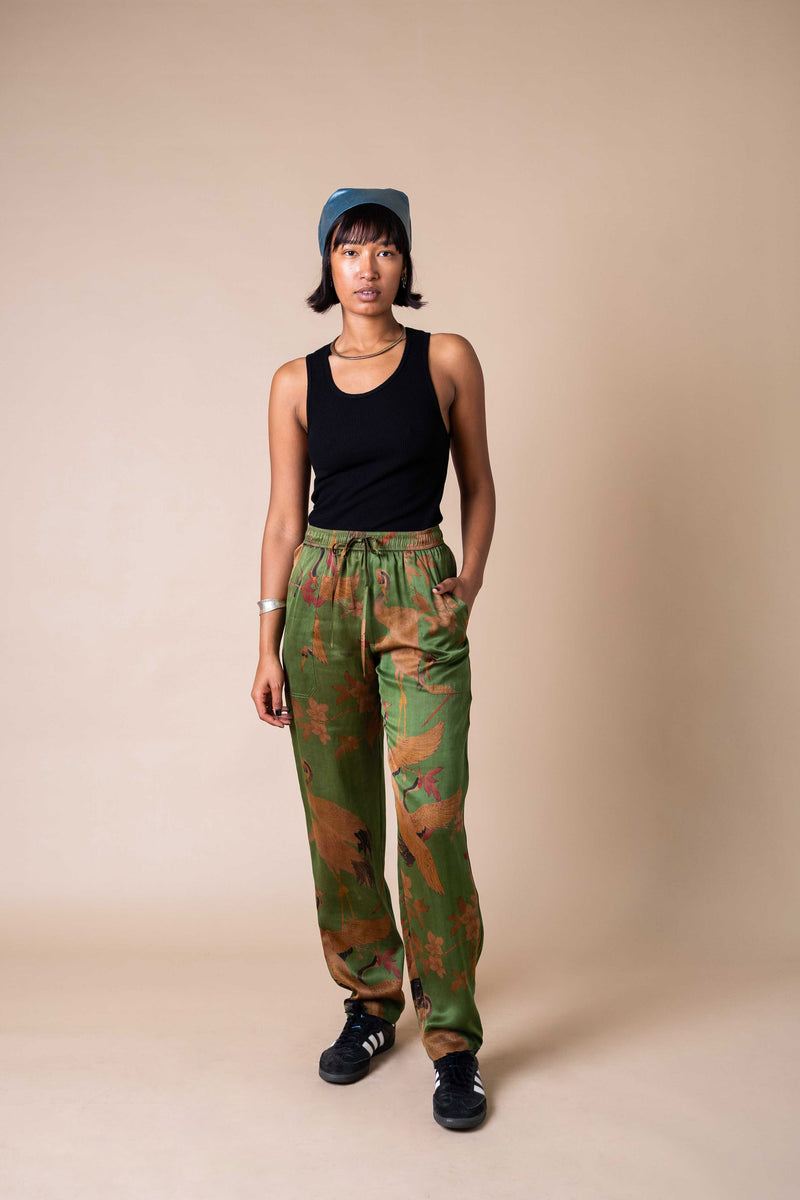 Verdant Cranes Lounge Pant