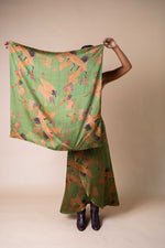 Verdant Cranes Everything Scarf