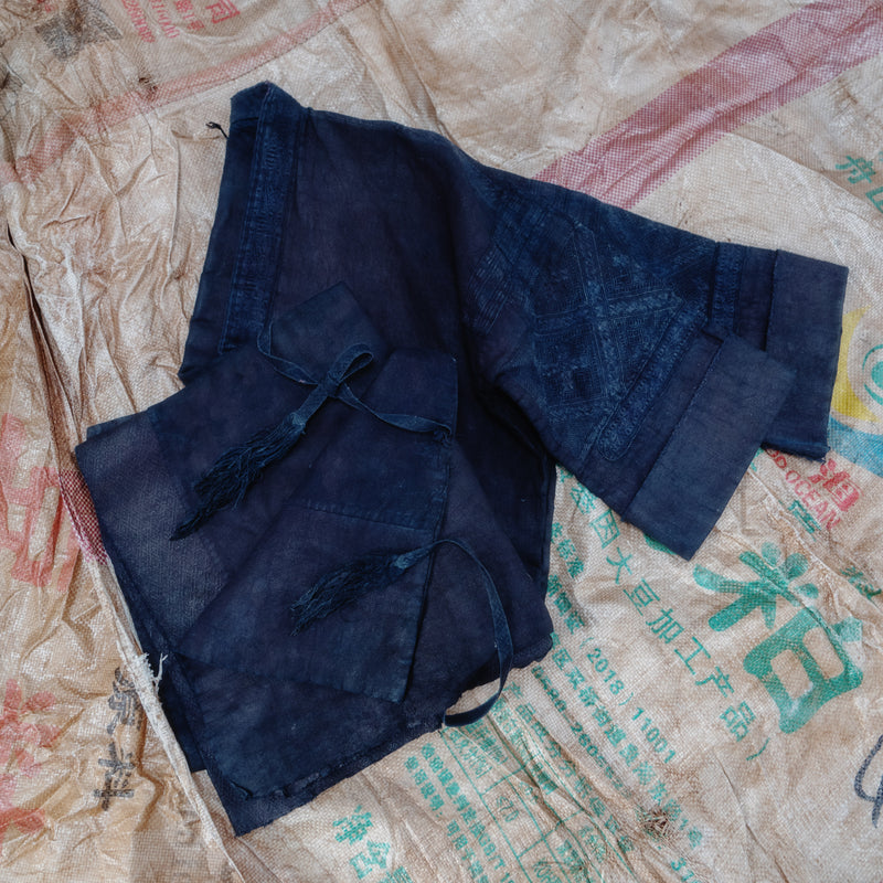 1920s Heavy Indigo Wrap Jacket