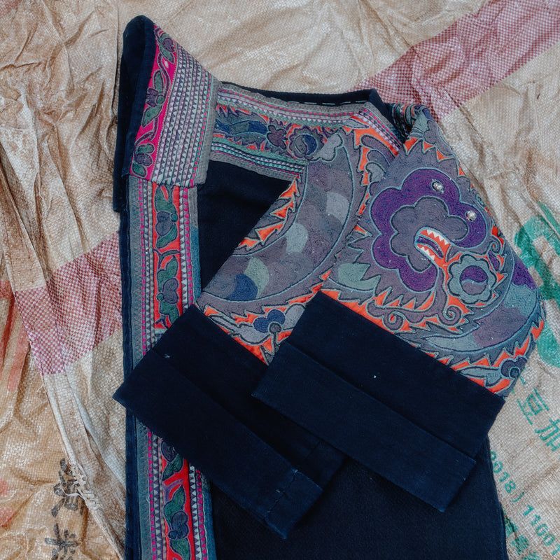 1930s Hand Embroidered Dragon Coat