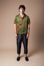 Verdant Cranes Camp Collar Shirt