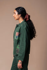 Green Organic Hemp/Cotton Chore Jacket