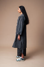 1920s Hand Sewn Indigo Coat