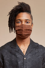 Brown Roses Reversible Facemask