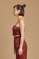 Scarlet Spaghetti Crop Top