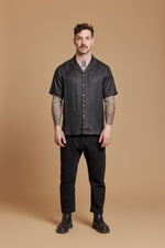 Black Cobra Camp Collar Shirt
