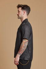 Black Cobra Camp Collar Shirt