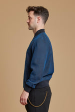 Black + Indigo Cobra Reversible Bomber