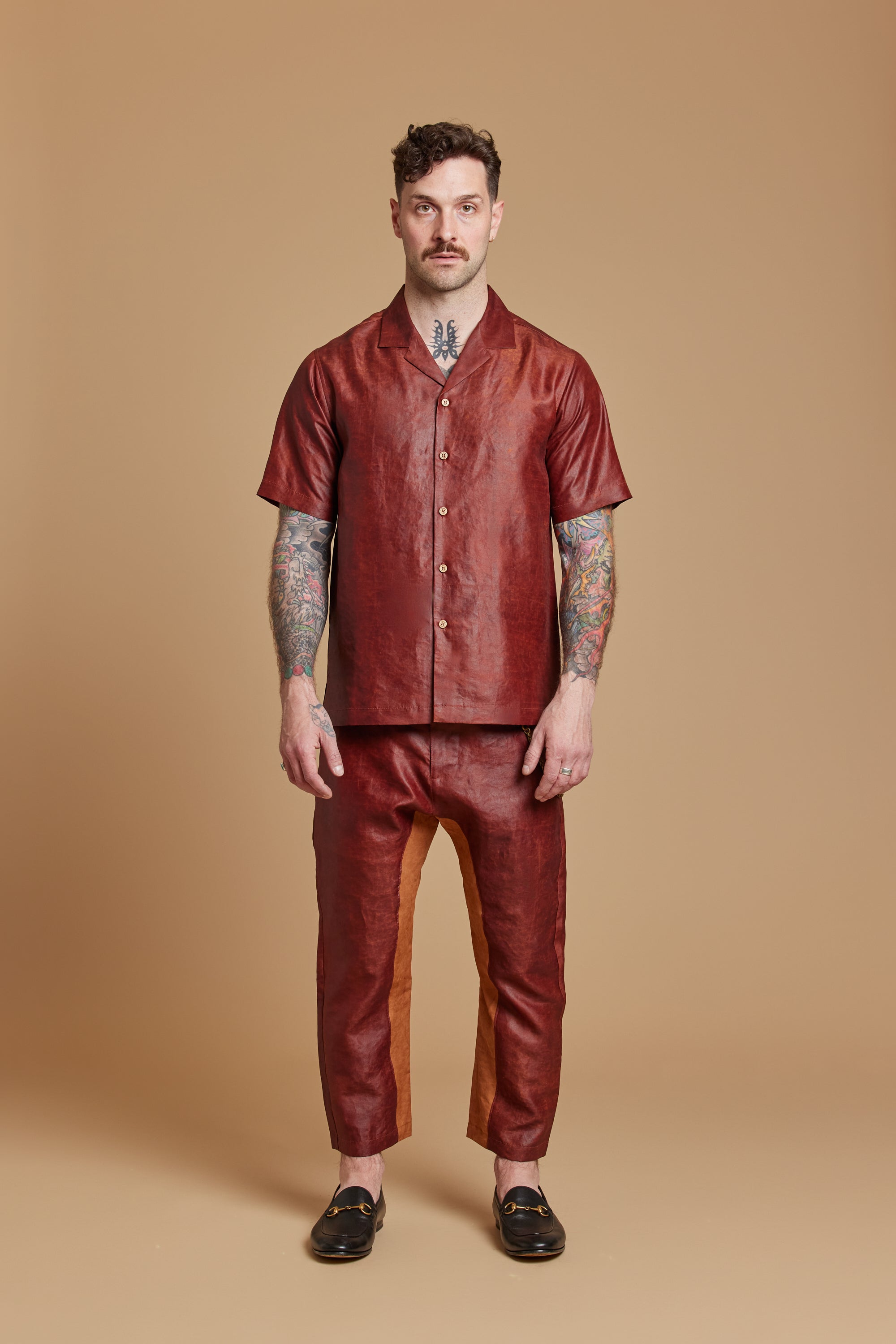 Rust Camp Collar Shirt