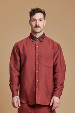 Cherry Long Sleeve Button Up