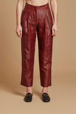 Rust Pleated Trouser