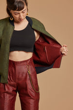 Emerald Cobra + Rust Reversible Bomber